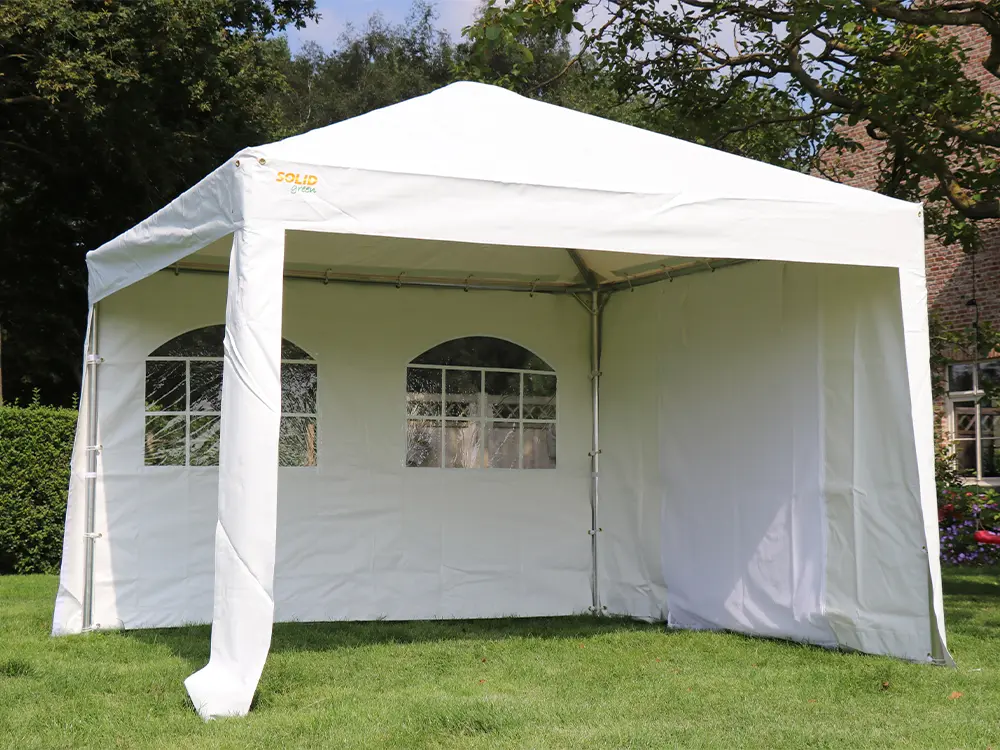Partytent 3x3 pvc pro 50 HQ met witte zeilen