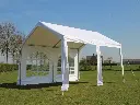 Halfopen partytent 4x4 pvc pro 50 wit
