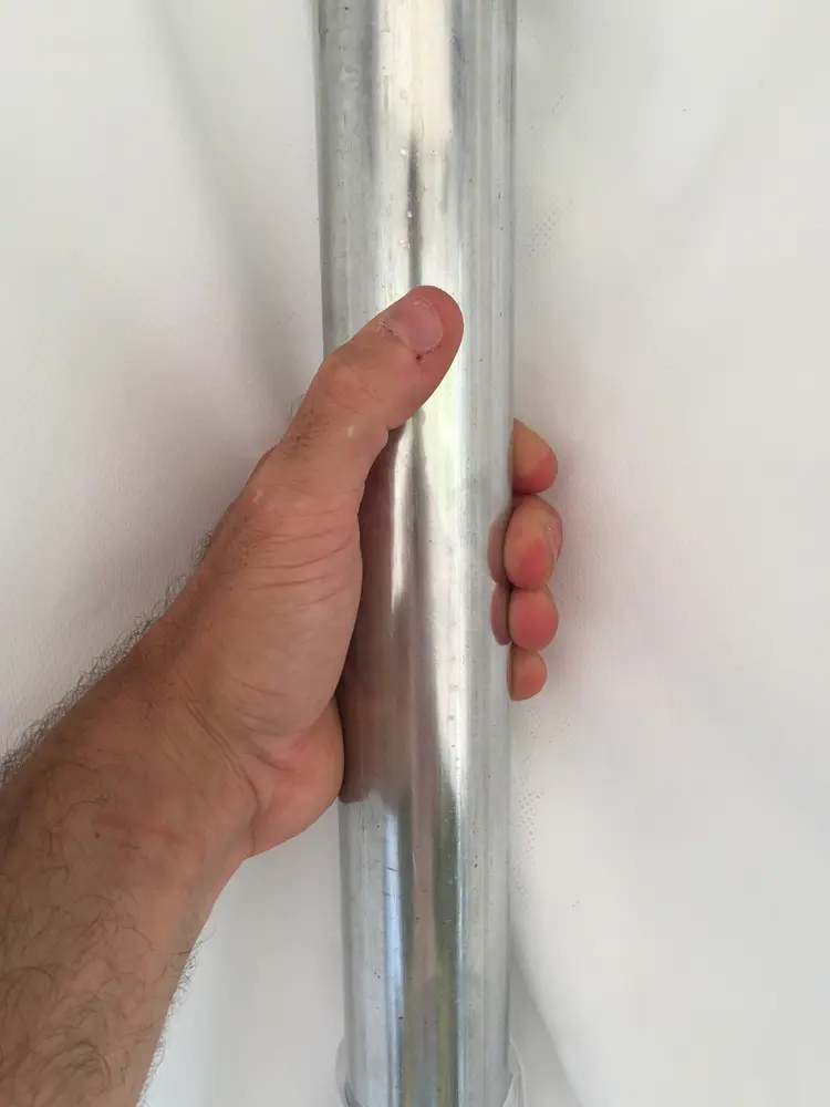 Stevige gegalvaniseerd stalen staander met Ø 50 mm