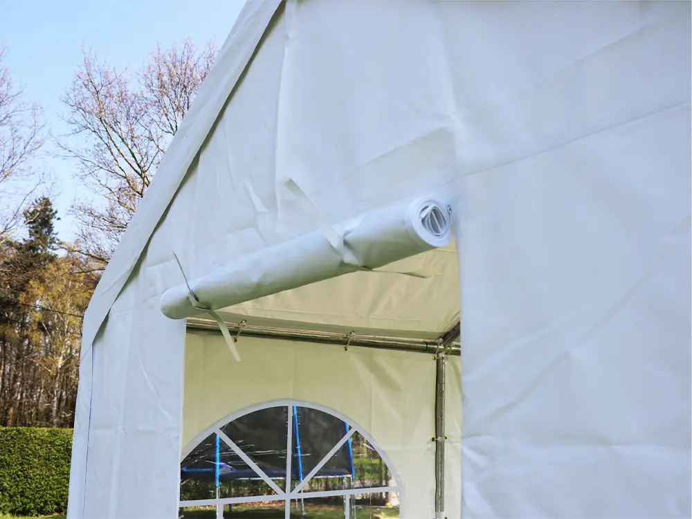 Oprolbare deuren 4 meter zijdes