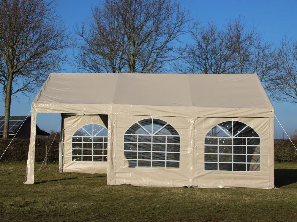 Professionele partytent 4x6 m HQ beige