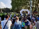 Finishboog in Saint-Ghislain