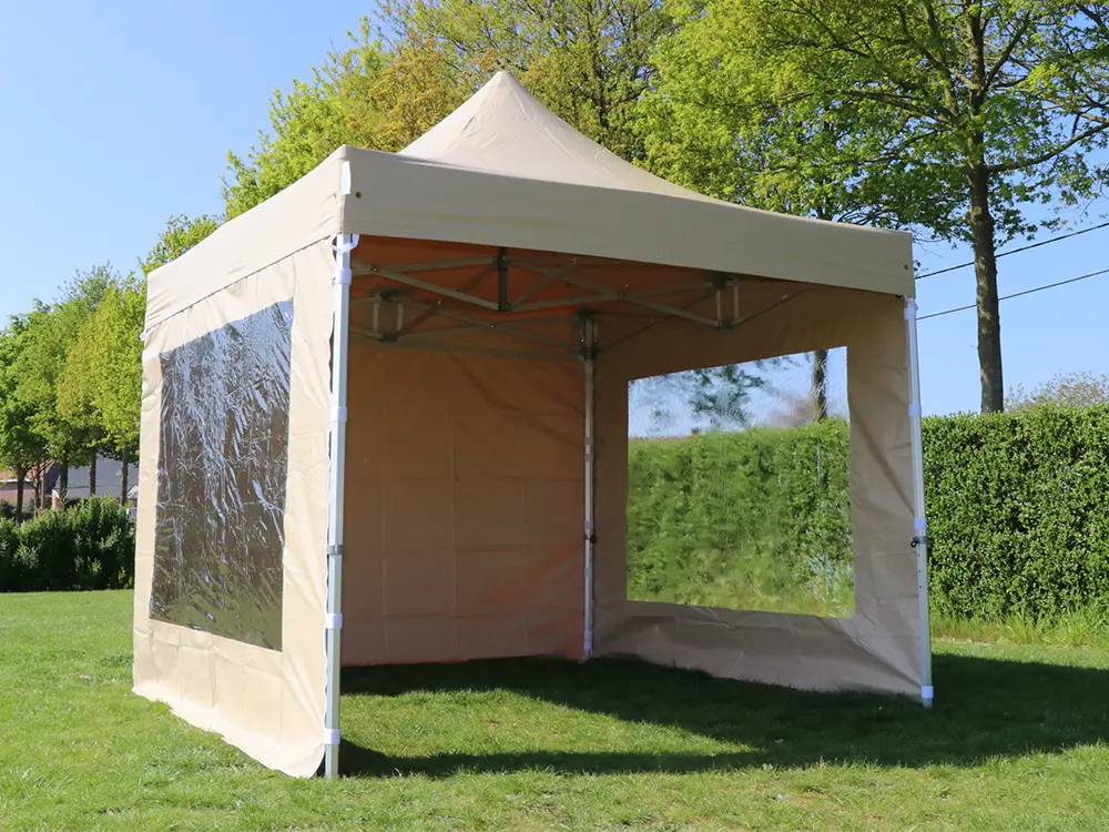 Easy-up tent 4 x 4 m Solid 50 pvc (Wit)
