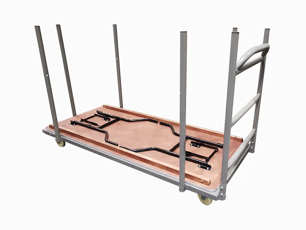 Transportkar voor houten klaptafels 183 cm