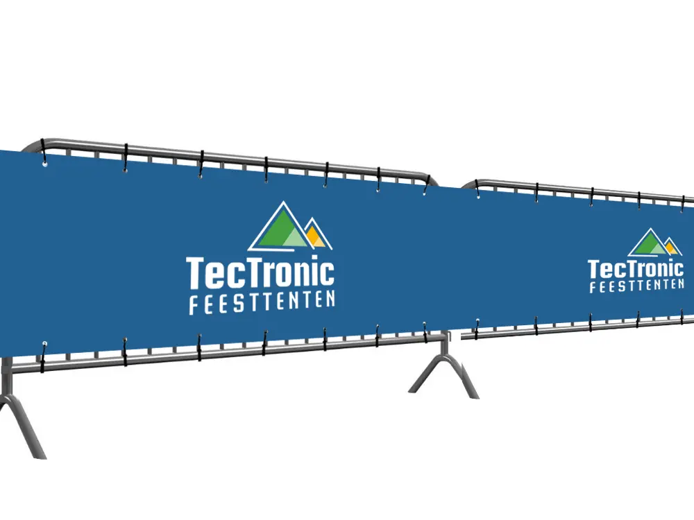 Werfdoek op rol met personalisatie (0,75x10 m)
