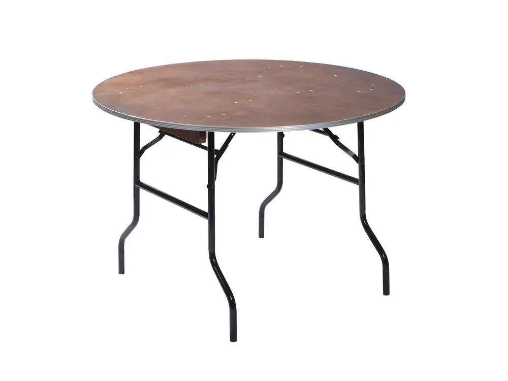 Ronde klaptafel - hout (120 cm)