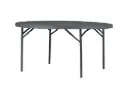 Ronde klaptafel - grijs HDPE