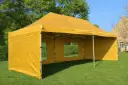 Einde reeks: vouwtent 4 x 8 m Solid 50 geel