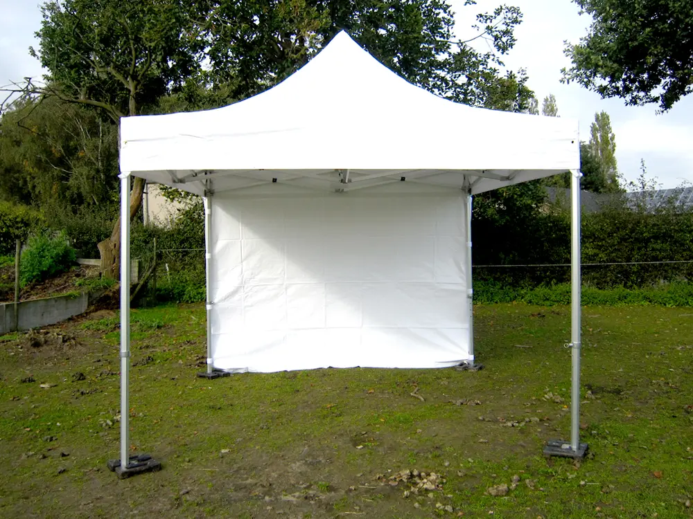 Einde reeks: vouwtent 3 x 3 m Solid 50 wit