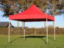 Tweedehands: vouwtent 4 x 4 m Solid 50 rood