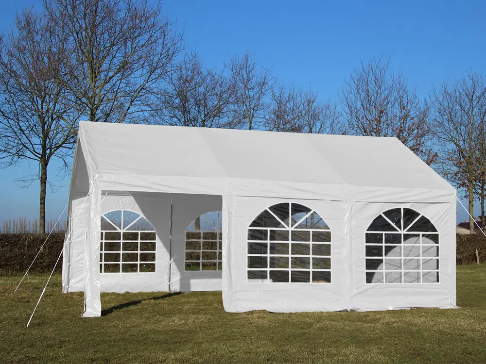 Tweedehands: partytent 3 x 6 m pvc pro wit