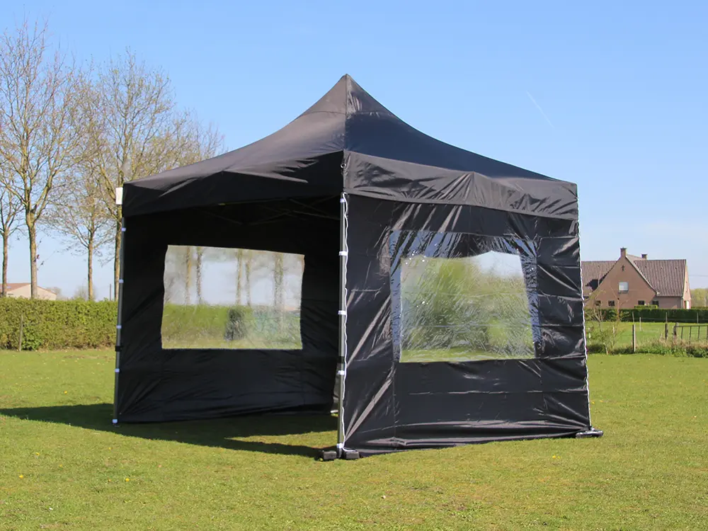 Tweedehands: easy-up tent 3 x 3 m Solid 30 zwart