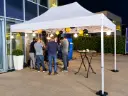 Einde reeks: vouwtent 3 x 4,5 m Solid 50 pvc wit
