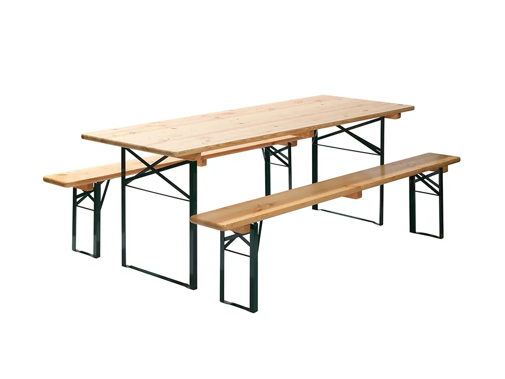 Einde reeks: biertafelset 220 x 50 cm