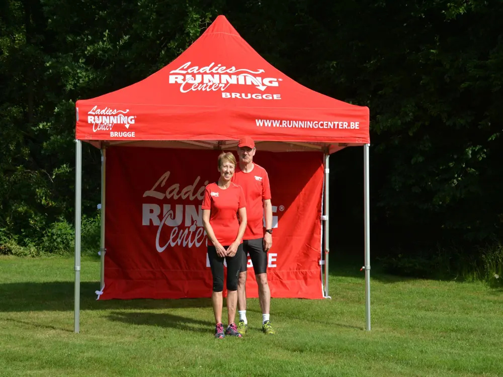 Bedrukte easy-up tent