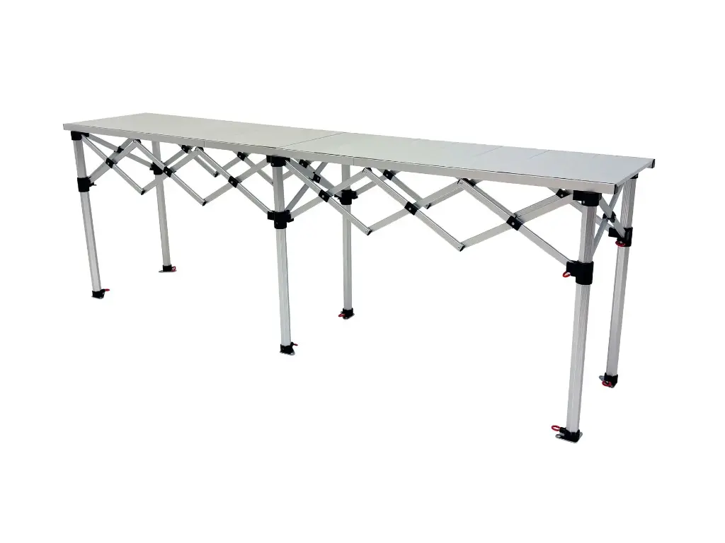 Easy-up tafel van aluminium (2 m)