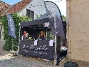 Halve zijwand voor easy-up tent - bedrukt