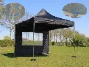 Tweedehands: easy-up tent 3 x 3 m Solid 30 zwart