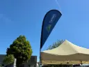 Beachflag voor easy-up tent