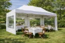 Einde reeks: easy-up tent 3 x 6 m Solid 50 pvc wit