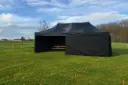 Einde reeks: easy-up tent 3 x 6 m Solid 50 zwart