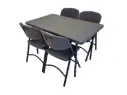 Promopakket - Tafel 120 cm, 4 pro klapstoelen
