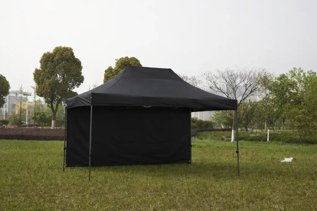 Einde reeks: easy-up tent 3 x 4,5 m Solid 30 zwart