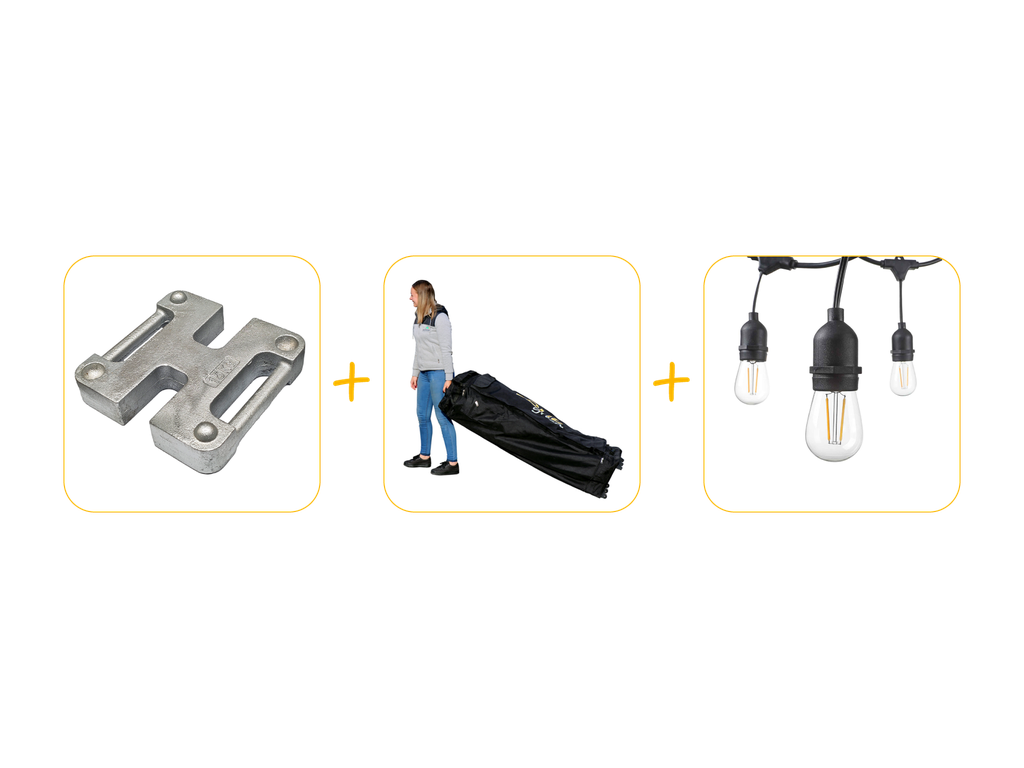 Voordeelpakket voor vouwtent 3 x 3 m Solid 50