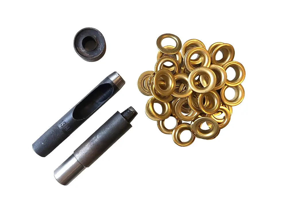 Reparatieset voor partytent zeil – incl. 20 koperen oogringen