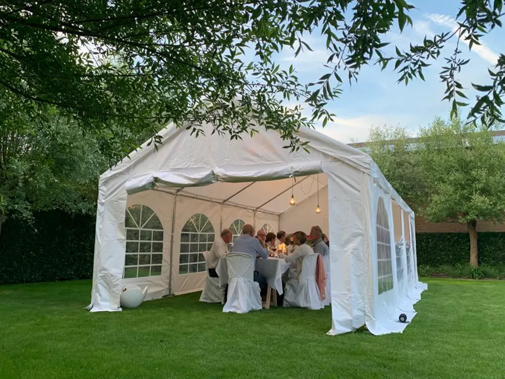 Partytent 5 x 10 m pvc pro 50 (Wit)