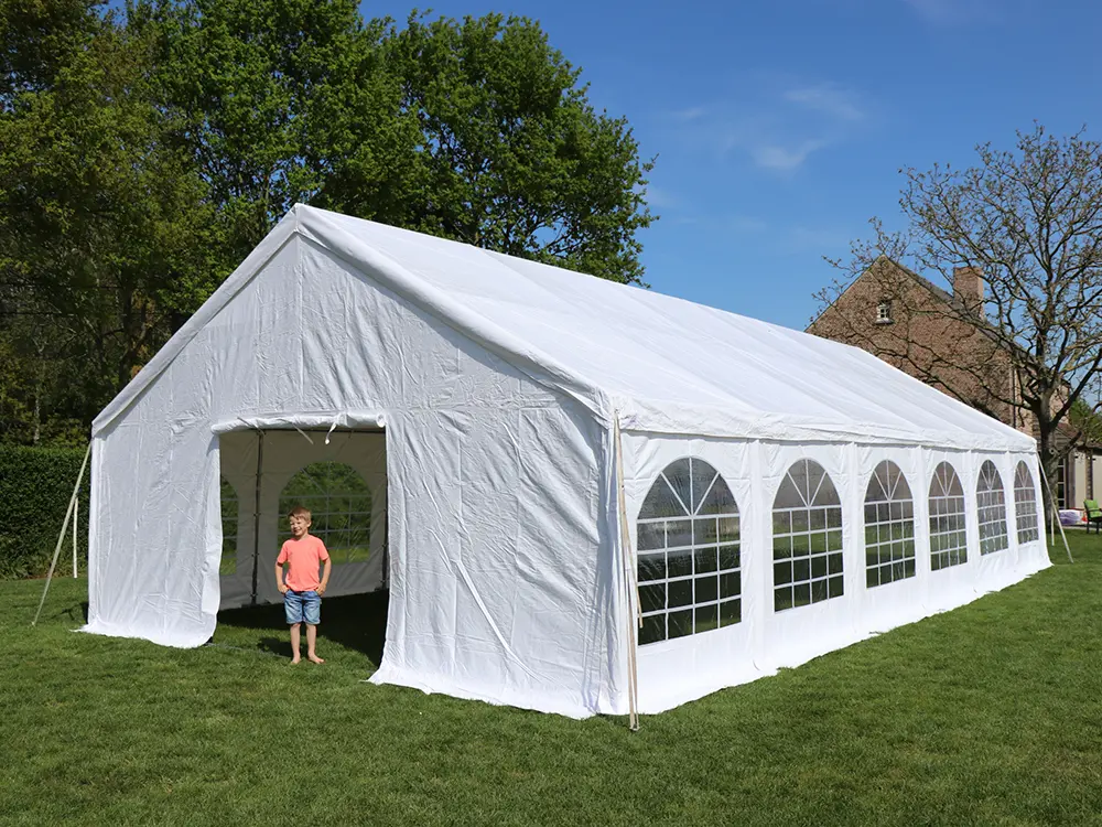 Partytent 6 x 12 m pvc pro (Wit)