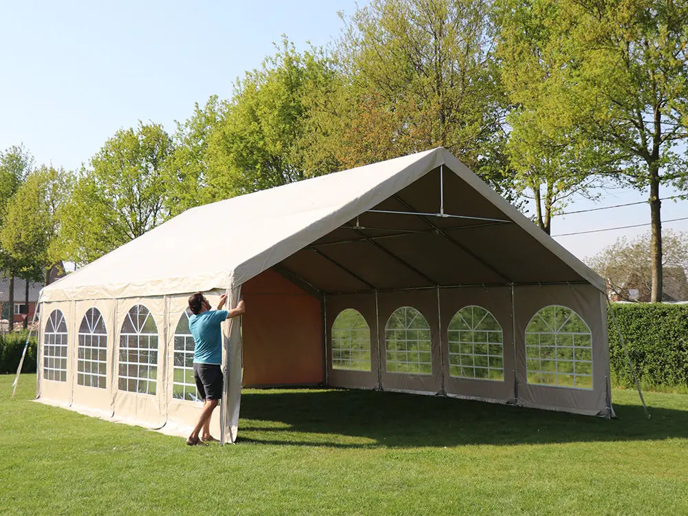Partytent 6 x 8 m pvc pro 50 HQ (Wit)