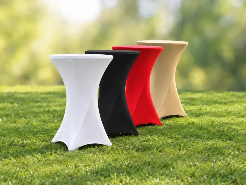 Stretchhoes voor statafel (met extra topcover) (Rood)