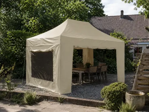 Tweedehands: easy-up tent 3 x 4,5 m Solid 50 beige