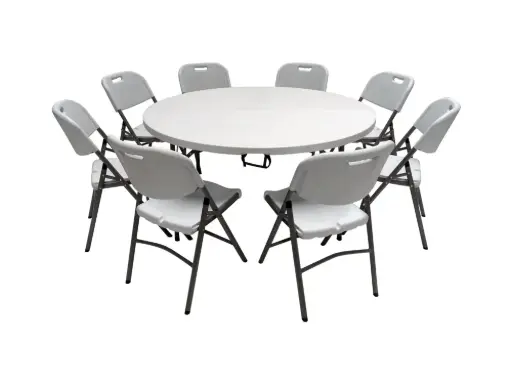 Ronde klaptafel 150 cm - kunststof
