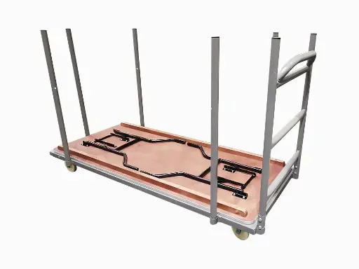 Transportkar voor houten klaptafels 180 cm