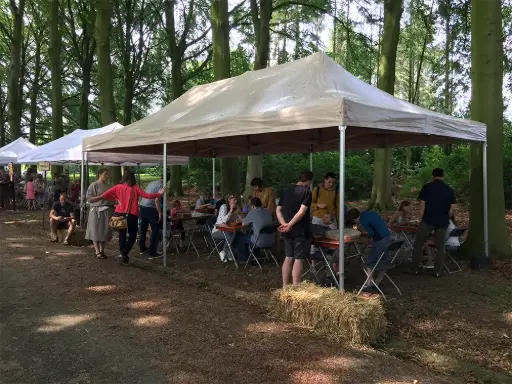 Tweedehands: vouwtent 3 x 6 m Solid 50 pvc beige