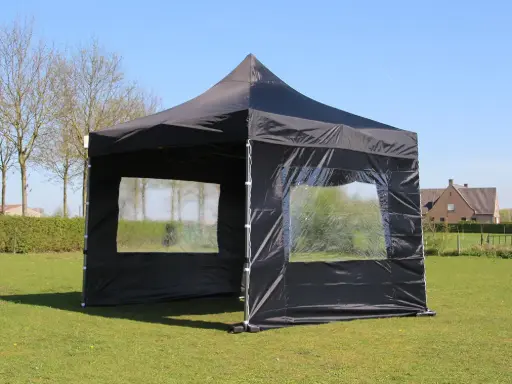 Tweedehands: easy-up tent 3 x 3 m Solid 30 zwart