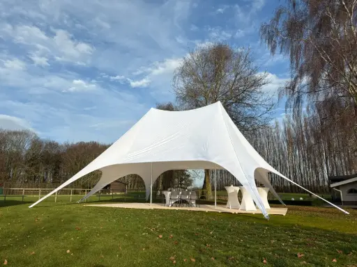 Tweedehands: stertent twin 12 m wit