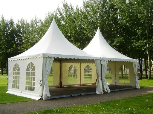 Pagodetent 4 x 4 m pvc pro
